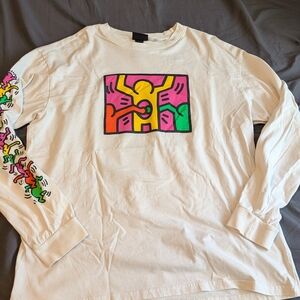 H&M x Keith Haring Long Sleeve Shirt - White